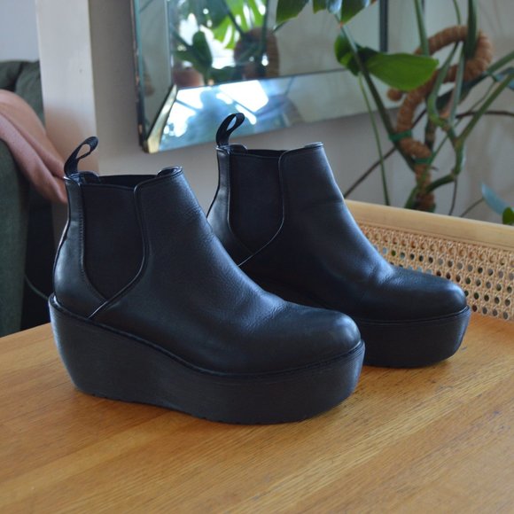 Rare Discontinued Black Platform Dr. Martens Size Womens 9 - Picture 5 of 12